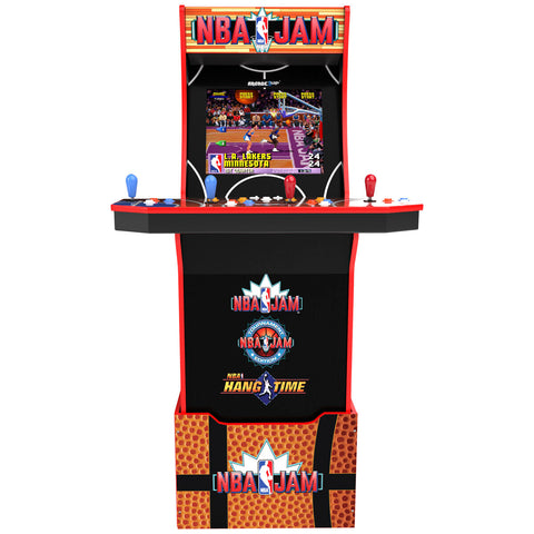 Image of Arcade1Up 4-Player NBA Jam Arcade with Stool & Bundle